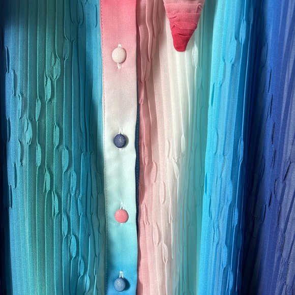 NEW L'ATISTE Women's Blue & Pink Floral Maxi Dress Size Small - Picture 10 of 14